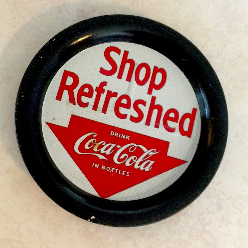 1993 Coca Cola metal ask tray